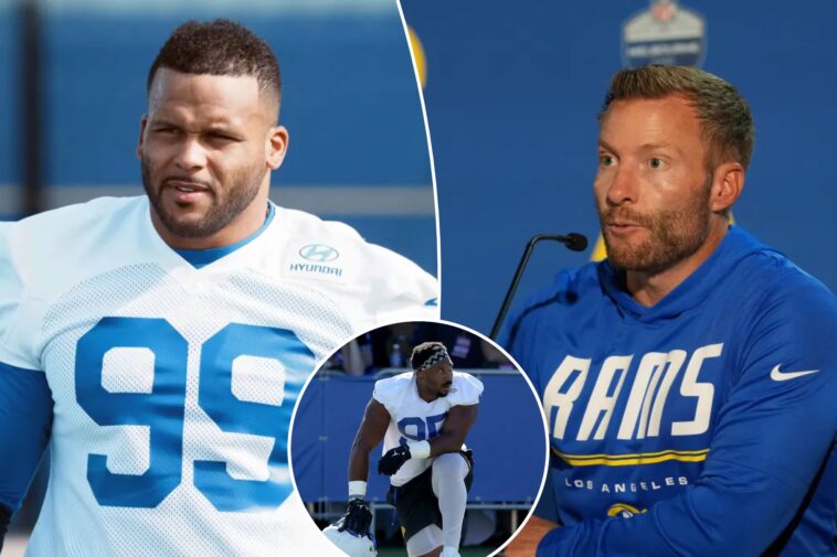 rams-address-aaron-donald’s-week-2-status-after-losing-myles-garrett