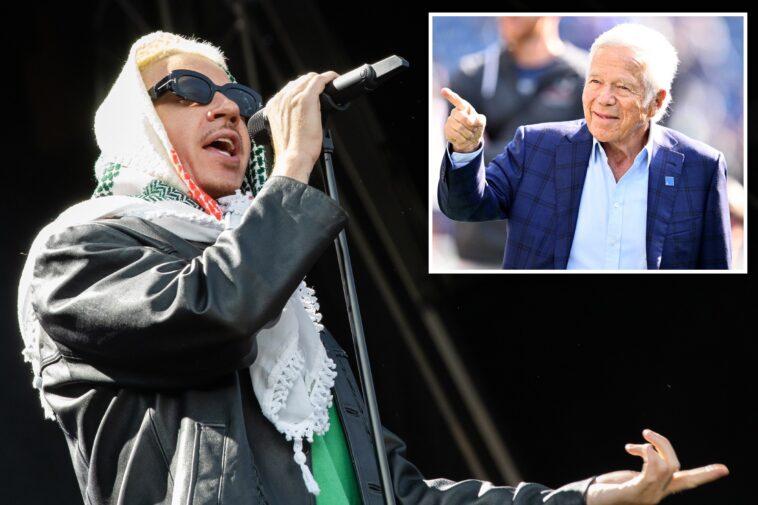 robert-kraft-says-macklemore’s-ed-sheeran-show-spread-‘divisiveness-and-hate’-—-but-extends-olive-branch-to-rapper
