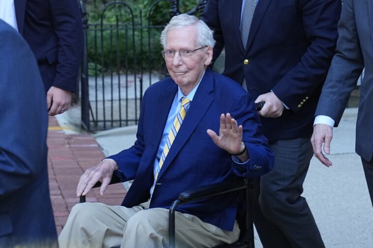 mitch-mcconnell,-84,-makes-dramatic-return-to-senate-after-three-month-absence