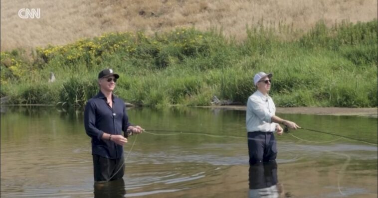 (video)-“i-wouldn’t-do-that-to-people”-–-gavin-newsom-says-he-won’t-run-for-president-if-kamala-harris-runs-during-fly-fishing-outing-with-jake-tapper