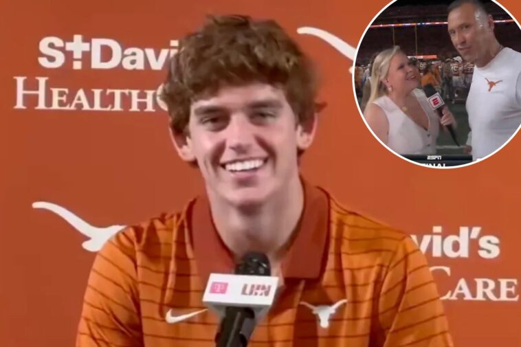 arch-manning-reacts-to-viral-steve-sarkisian-holly-rowe-ai-edit-after-interview-snub