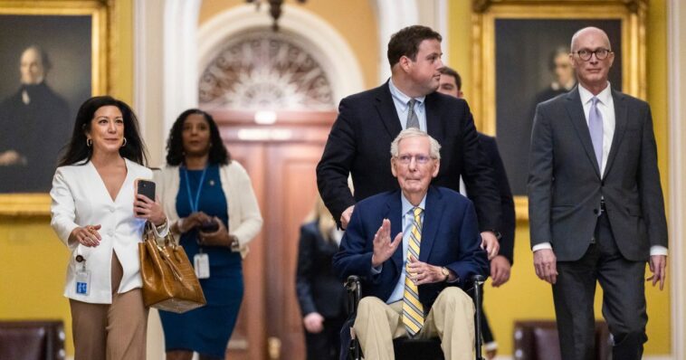 watch:-mcconnell-seen-in-distressing-footage-after-leaving-home,-appears-to-be-in-far-worse-shape-than-joe-biden