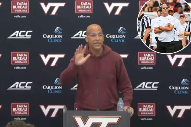 james-franklin-has-cringey-‘hey,-michael’-moment-with-reporter-in-bizarre-virginia-tech-press-conference