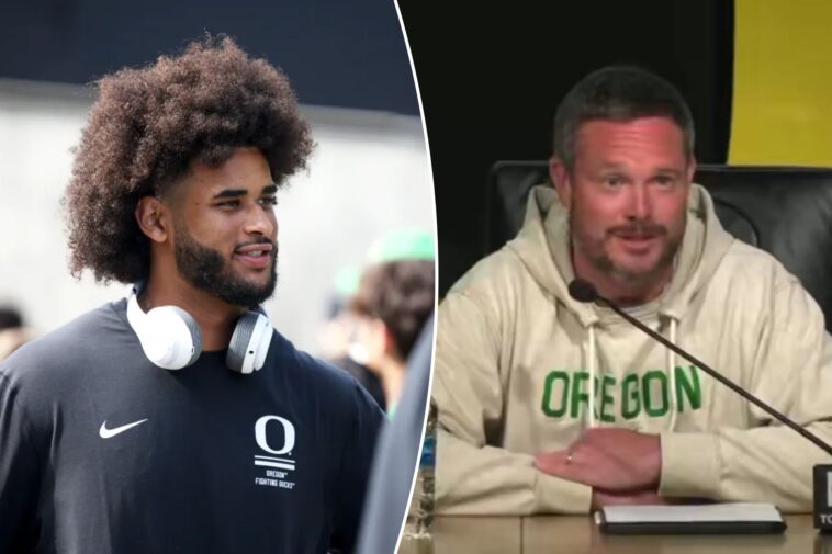 oregon’s-dan-lanning-has-testy-exchange-with-reporters-over-dante-moore-following-stunning-loss:-‘good-job’