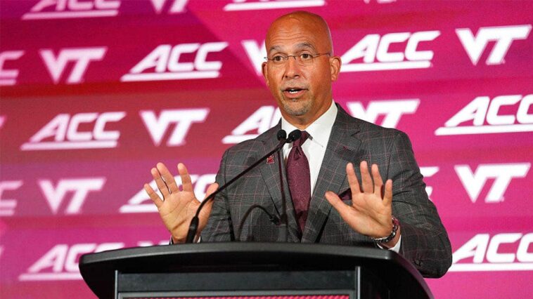 james-franklin-makes-virginia-tech-press-conference-extremely-awkward-with-bizarre-‘hey-michael’-moment
