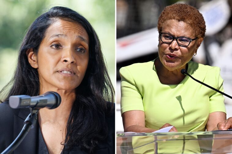 karen-bass’s-own-allies-fear-she-is-floundering-in-la-mayor’s-race:-‘energy-is-with-nithya’