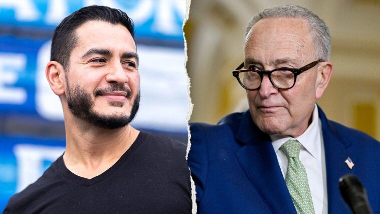 dem-insurgent-turns-on-the-charm-with-party-establishment-as-schumer-leaves-bitter-feud-hanging