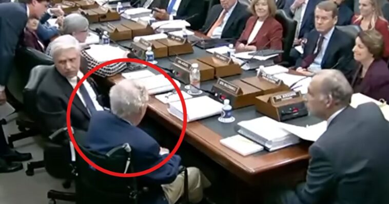 watch:-mcconnell’s-presence,-barely-audible-voice-create-chaos-as-simple-vote-nearly-goes-off-the-rails-–-chair-forced-to-step-in
