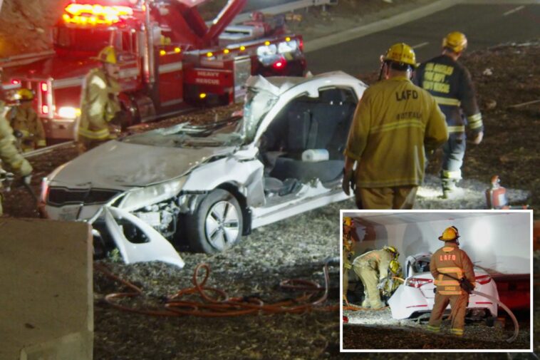 mangled-car-wreck-kills-driver-on-major-california-freeway-sparking-rush-hour-hell