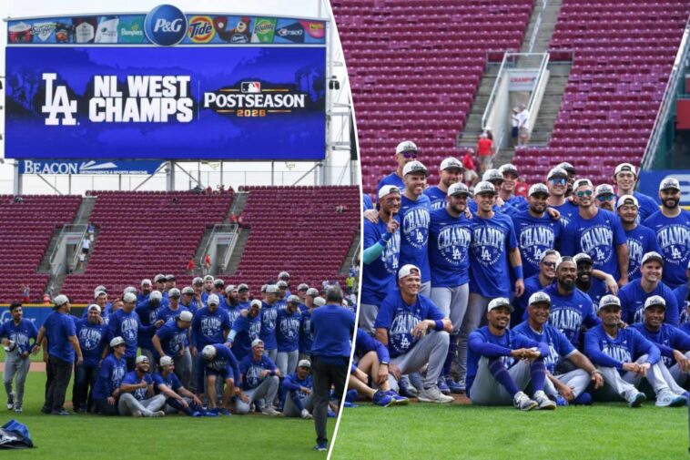 dodgers’-nl-west-title-celebrations-get-crazy-as-kike-hernandez-pulls-off-hilarious-stunt