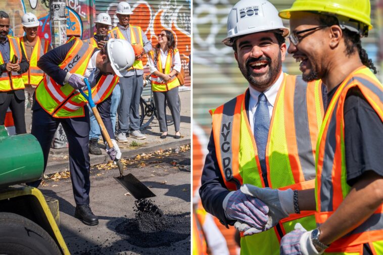 mamdani-brags-about-repairing-200k-potholes-—-but-he’s-still-behind-his-hero-bill-de-blasio