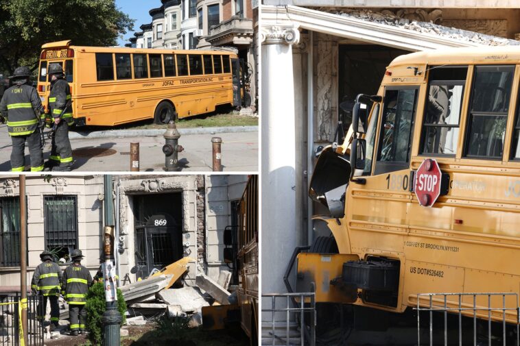 nyc-yellow-school-bus-slams-into-apartment-building-in-dramatic-morning-rush-scene