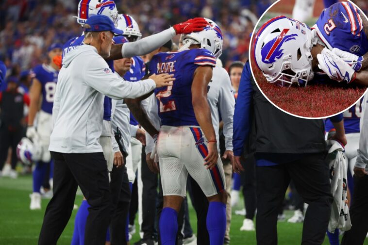 dj-moore-exits-with-shoulder-injury-in-bills-‘tnf’-nightmare