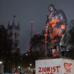 pro-palestine-activist-who-spray-painted-london’s-churchill-statue-avoids-punishment