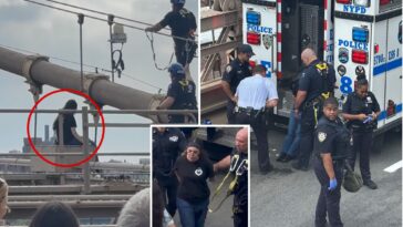 nypd-heroically-rescues-woman-about-to-jump-off-brooklyn-bridge,-harrowing-video-shows
