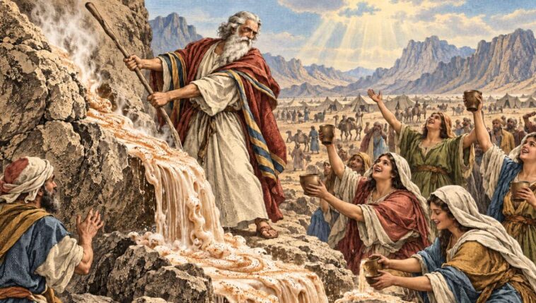 israelite-women-rejoice-after-moses-strikes-rock-and-pumpkin-spice-latte-gushes-out