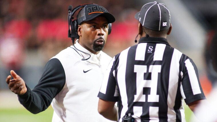 syracuse-football-coach-mocked-for-trying-to-intimidate-a-ref,-mets-medical-staff-looks-lost-&-mlb-wag-brylie!