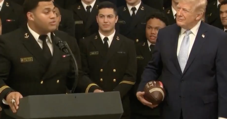 naval-academy-graduate-landon-robinson-goes-viral-for-wearing-his-marine-dress-blues-to-first-nfl-game-(video)