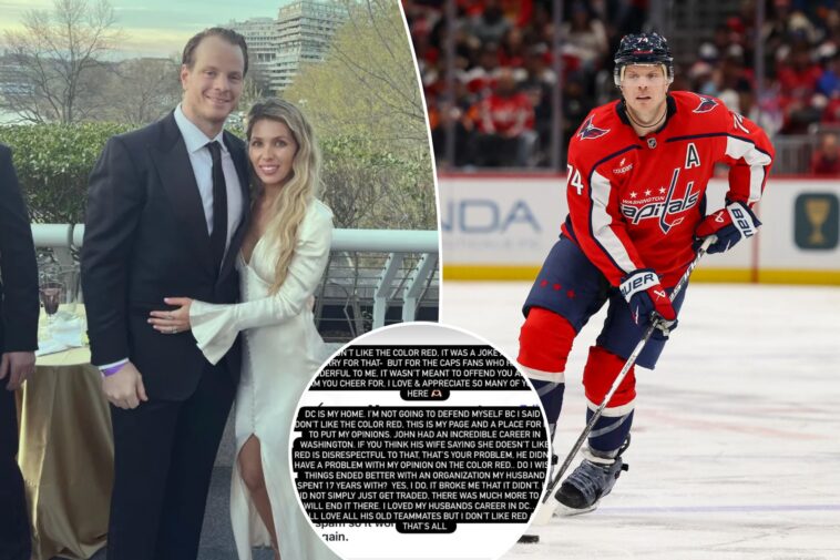 nhl-veteran’s-wife-feuds-with-capitals-fans-after-trade:-‘much-more-to-it’