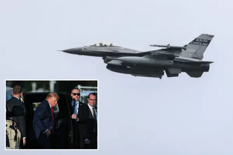 fighter-jet-dramatically-intercepts-aircraft-flying-over-camp-david’s-restricted-airspace-—-causing-concern-with-trump-in-town