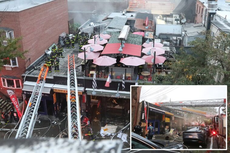 massive-fire-rips-through-nyc-restaurants,-injuring-6-firefighters