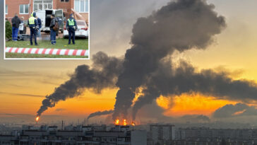 two-dead-in-massive-ukrainian-drone-attack-on-moscow-region,-oil-refinery