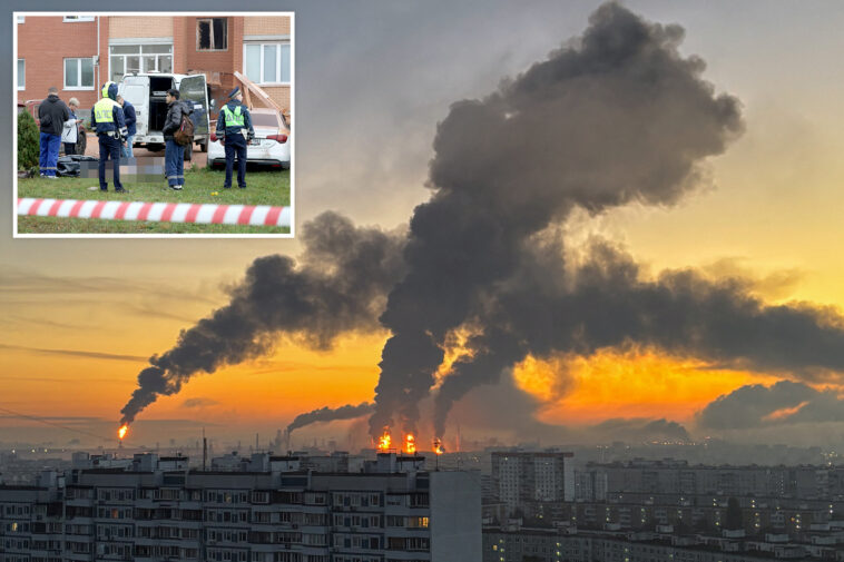 two-dead-in-massive-ukrainian-drone-attack-on-moscow-region,-oil-refinery