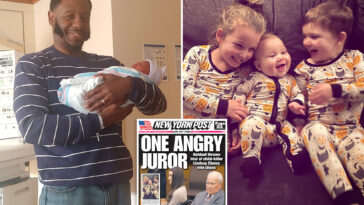 lindsay-clancy-holdout-juror-shares-pictures-of-himself-with-newborn-daughter-—-as-his-fundraiser-tops-$350,000