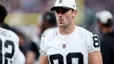 raiders-star-tight-end-brock-bowers-ruled-out-against-chargers