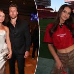kristin-juszczyk-debuts-bold-upside-down-skirt-for-49ers-vs-dolphins-game