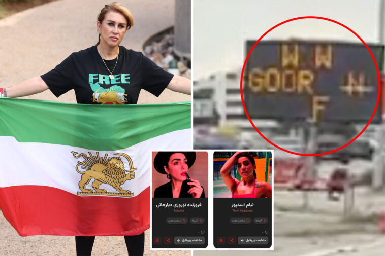 iranian-dissidents-claim-chilling-sign-on-california-freeway-links-to-pictures-of-them,-menacing-threats