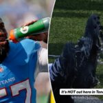 titans-hose-down-cleats-as-tennessee-heat-takes-over-for-bizarre-moment-in-loss-to-eagles