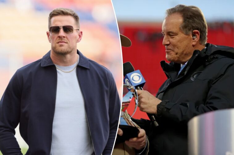 jim-nantz-ignores-jj-watt-comment-in-awkward-moment-for-new-cbs-booth