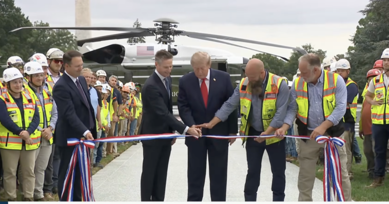 watch-live:-president-trump-holds-ribbon-cutting-ceremony-for-new-white-house-helipad