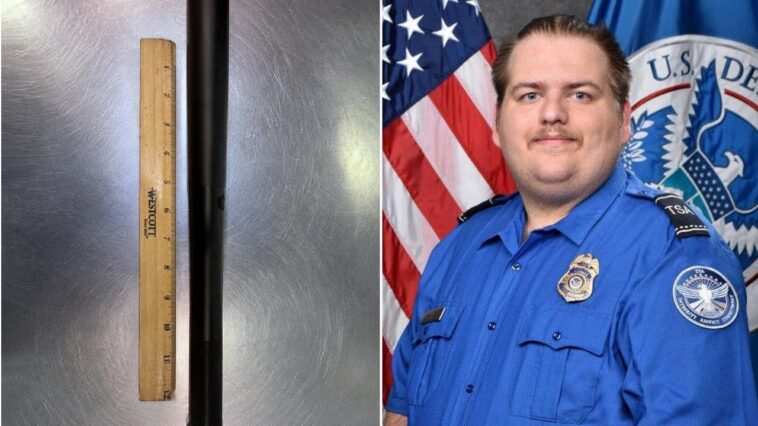 frightening-object-caught-by-tsa-inside-passenger’s-baseball-bat-shaped-flashlight