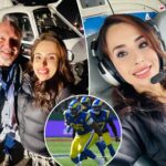 rams-honor-nbc-reporter-eliana-moreno,-pilot-george-marciniw-ahead-of-giants-game