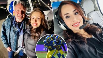 rams-honor-nbc-reporter-eliana-moreno,-pilot-george-marciniw-ahead-of-giants-game
