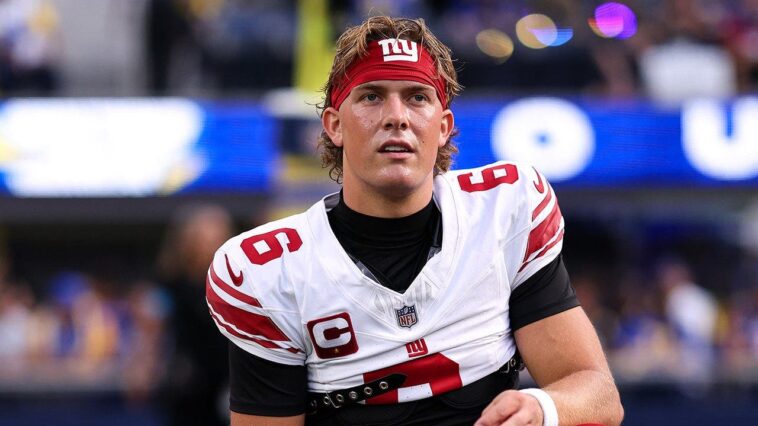 giants’-season-opening-high-comes-crashing-down-as-jaxson-dart’s-knee-injury-overshadows-rams’-blowout-win