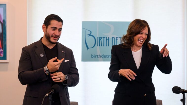 kamala-harris-says-‘attack-on-dei-is-an-attack-on-maternal-care’-in-appearance-with-el-sayed