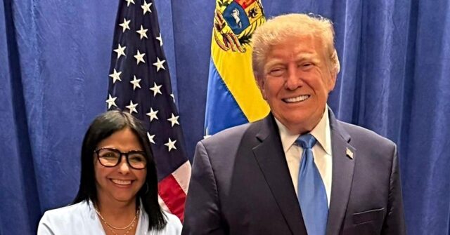 trump-meets-venezuela’s-‘acting-president’-rodriguez-for-the-first-time-since-maduro’s-arrest
