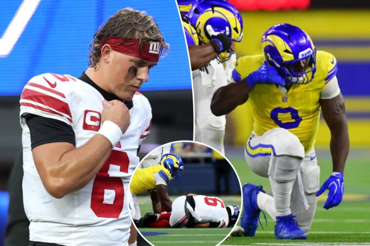 rams-star-trolls-giants-with-savage-meme-after-injuring-jaxson-dart