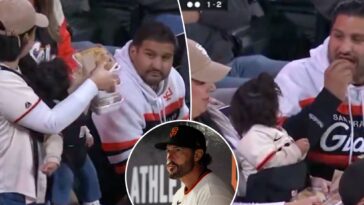 giants-‘mom-of-the-year’-broadcast-moment-goes-viral-because-of-lazy-man-beside-her:-‘smack-him!’