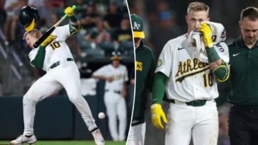 a’s-catcher-brian-serven-fouls-ball-into-his-face-in-frightening-scene