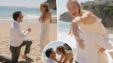 yankees’-austin-wells-gets-engaged-to-girlfriend-in-stunning-beach-scene:-‘best-off-day’