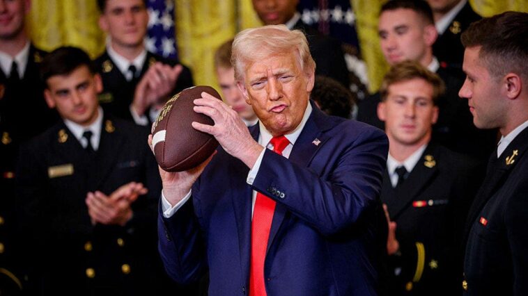 donald-trump-adds-political-stakes,-anticipation-and-potential-sideline-chaos-to-texas-tennessee-showdown