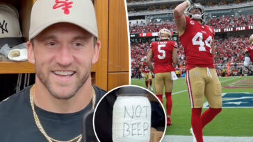 49ers-star-kyle-juszczyk-trolls-nfl’s-drinking-celebration-fine-with-locker-room-prop