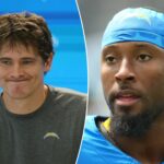 justin-herbert-accidentally-flames-quentin-johnston-over-involvement-in-offense