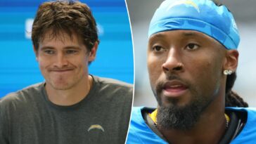 justin-herbert-accidentally-flames-quentin-johnston-over-involvement-in-offense
