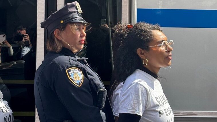 mamdani-backed-socialist-arrested-at-anti-netanyahu-protest-outside-un