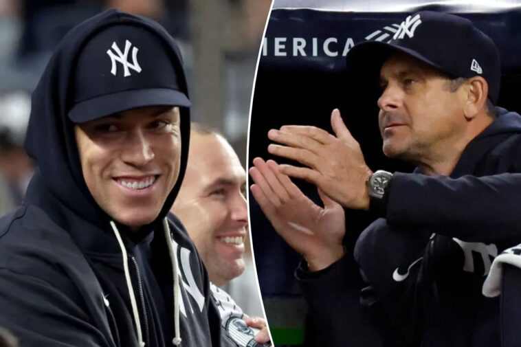 aaron-boone-defends-aaron-judge’s-‘passion’-to-make-quick-yankees-playoff-return